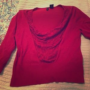 Lightweight red sweater